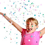 glasgow magician mark walbank wows at Kids Party confetti